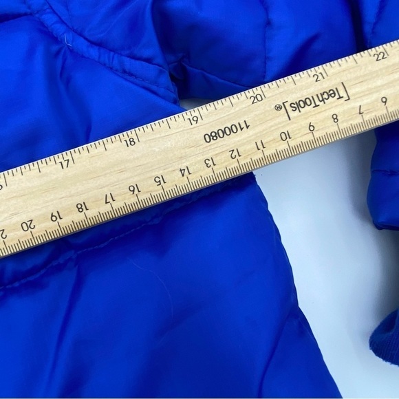 Crewcuts Kids Hooded Puffer Jacket Blue Full Zip Pockets Outerwear Winter 12 - Picture 8 of 11